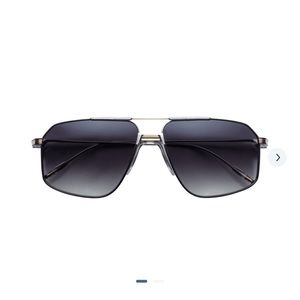 JACQUES MARIE MAGE Jagger Aviator-Style Silver-Tone Sunglasses
